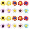 20Pcs 10 Colors Food Grade Eco-Friendly Silicone Focal Beads SIL-CJ0001-12-1