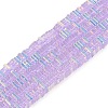 Electroplate Glass Beads Strands GLAA-B023-01A-06-1