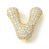 Rack Plating Brass Cubic Zirconia Pendants KK-S378-02G-V-1