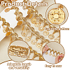 Polyester Fringe Lace Trim Ribbon with Charms Tassel OCOR-WH0078-337A-4