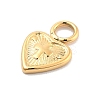 Ion Plating(IP) 304 Stainless Steel Charms STAS-P379-35G-2