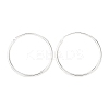 925 Sterling Silver Huggie Hoop Earrings EJEW-C179-05B-S-4