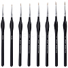 8Pcs 4 Styles Liner Detail Fine Paint Brushes AJEW-DJ0002-40-1