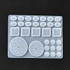 DIY Lemon Slice & Ice Block & Coffee Bean Filling Silicone Molds X-DIY-E052-03-3