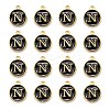 Golden Plated Alloy Charms LS-X-ENAM-S118-02N-2