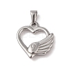 Non-Tarnish 304 Stainless Steel Pendants X-STAS-R232-07P-1