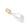Electroplate Shell Pearl Pendants PALLOY-JF04940-03-3