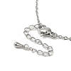 Brass Micro Pave Cubic Zirconia Pendant Necklace NJEW-B082-02P-01-3