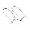 Brass Hoop Earrings Findings Kidney Ear Wires EC221-2