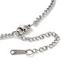 Non-Tarnish 304 Stainless Steel Pendant Necklaces NJEW-C017-01P-3