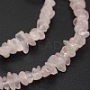 Chips Natural Rose Quartz Beads Strands X-G-N0164-39-2