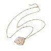 304 Stainless Steel Wavy Bar Link Chain Macrame Pouch Necklace Making NJEW-JN05064-03-3