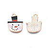 Christmas Alloy Enamel Pendants ENAM-Q442-49-3