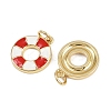 Brass Enamel Charms KK-L240-29G-02-2