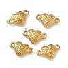 304 Stainless Steel Tartan Heart Links Connector Charms STAS-D211-14B-G-1