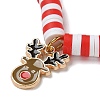 Elegant Christmas Handmade Polymer Clay Heishi Beaded Stretch Bracelets MV9996-44-2