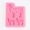 Goat Silicone Pendant Molds AJEW-WH0022-20-1