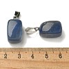 Natural Blue Aventurine(Dyed & Heated) Pendants G-Z067-03P-06-4
