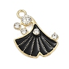 Alloy Enamel Pendants with Rhinestone FIND-Z070-07G-01-1