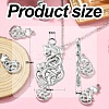 10Pcs 201 Stainless Steel Pendants STAS-CJ0002-34-2