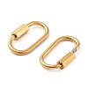 PVD Vacuum Plating 304 Stainless Steel Screw Carabiner Lock Charms STAS-H107-04C-G-3