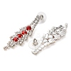Alloy Rhinestone Necklaces & Stud Earring Sets for Women SJEW-U001-01P-01-8