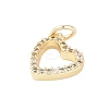 Rack Plating Brass Clear Cubic Zirconia Pendants LS-KK-Z060-02G-01-2