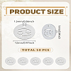 10Pcs 304 Stainless Steel Charms STAS-LP0003-19G-2