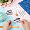 BENECREAT 3Pcs 3 Styles Acrylic Yarn Wrap Per Inch Guide Board DIY-BC0006-91-3