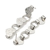 Non-Tarnish 304 Stainless Steel Stud Earrings EJEW-S229-01P-2