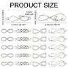 30Pcs 6 Styles 201 Stainless Steel & Alloy Connector Charms STAS-YW0003-10-3