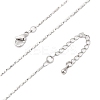 Brass Textured Bar Link Chain Necklaces NJEW-D302-65P-2