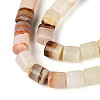 Natural Green Banded Calcite(Afghan Jade) Beads Strands G-T141-94A-3