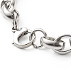 304 Stainless Steel Rolo Chain Bracelets for Women BJEW-JB06673-01-5
