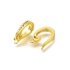 Rack Plating Brass Micro Pave Clear Cubic Zirconia Enhancer Shortener Bails KK-F883-13G-2