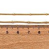 1.2MM 304 Stainless Steel Rondelle Bead Round Snake Chain Necklaces NJEW-K291-03G-5