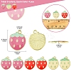 12Pcs 3 Colors Light Gold Plated Alloy Enamel Pendants FIND-FS0002-82-5