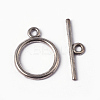 Tibetan Style Toggle Clasps TIBEP-A12208-S-FF-1