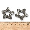 Star Shape Polymer Clay Rhinestone Beads CLAY-NH0001-06-4
