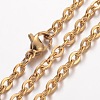 Ion Plating(IP) 304 Stainless Steel Necklace X-MAK-K004-09G-2