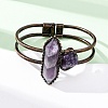 Natural Amethyst Beads Bangeles G-B150-05R-04-2