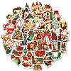 50Pcs Christmas Eve Theme Cartoon Paper Stickers X-DIY-P085-11-2
