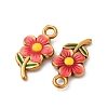 304 Stainless Steel Enamel Pendants STAS-Q363-10A-G-2