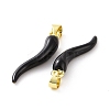 Rack Plating Brass Enamel Charms KK-C008-19G-01-3