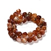 Dyed Natural Banded Agate Beads Strands G-G203-08C-3