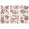 Floral PVC Waterproof Decorative Stickers DIY-WH0404-013-1