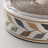 Leaf Pattern Polyester Ribbons OCOR-WH0112-004-2