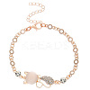 Cat Shape Alloy Cat Eye Link Bracelets WH-WG5389C-02-1