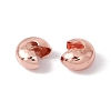 Brass Crimp Beads Covers KK-P219-05C-RG-2