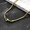 304 Stainless Steel Snake Chain Necklaces STAS-M174-005G-2.4-1